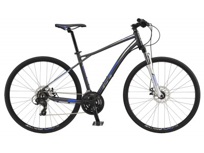 GT Transeo 5.0 2017 gun / bicicleta de trekking albastru electric