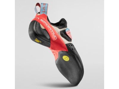 La Sportiva Solution Comp női mászócipő, hibiszkusz/malibu kék