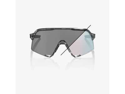 100% S3 glasses, polished translucent grey/rose gold mirror photochromic