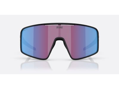 Bliz P001 Brille, matt schwarz/rosa violett verspiegelt blau