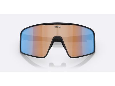 Ochelari Bliz P001S, negru mat/albastru oglindă portocaliu coral