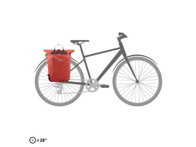 ORTLIEB Vario Plus Tragetasche, 26 l, dunkles Chili