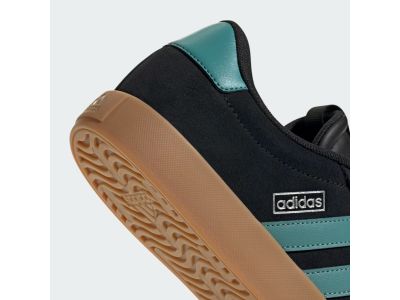 adidas VL Court 3.0 shoes, core black/powder teal/silver metallic