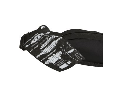 adidas RUN ledvinka, 0,75 l, černá