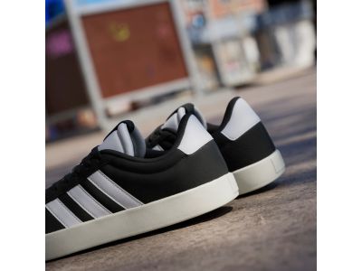 adidas VL Court 3.0 női cipő, fekete mag/fehér/aranyMetallic színben