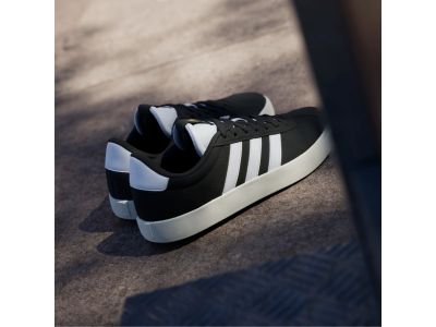 adidas VL Court 3.0 női cipő, fekete mag/fehér/aranyMetallic színben