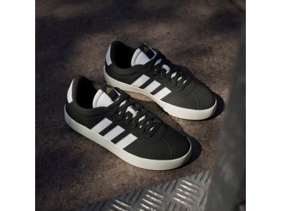 adidas VL Court 3.0 női cipő, fekete mag/fehér/aranyMetallic színben