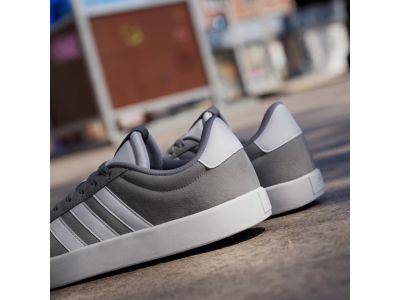 adidas VL Court 3.0 cipő, szürke háromszínű/felhőfehér/felhőfehér