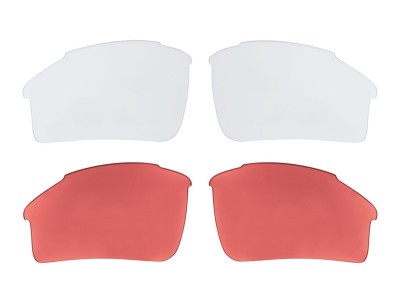 FORCE Lekkie okulary rowerowe biało-czerwone