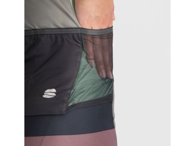 Tricou Sportful SUPERGIARA LOGO pentru femei, gri închis/roz