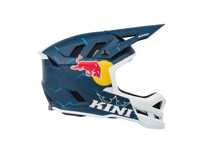 Cască KINI Red Bull DHC 1.0, albastră/albă