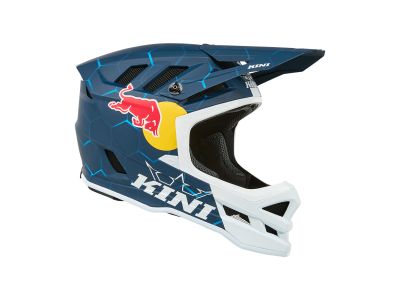 Cască KINI Red Bull DHC 1.0, albastră/albă