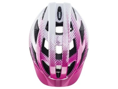 kask uvex air wing, różowo-biały