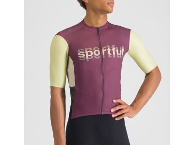 Sportful SUPERGIARA LOGO mez, bordó/árnyéklime