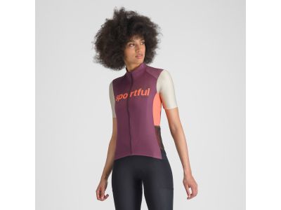 Sportful SUPERGIARA LOGO női mez, bordó/apátsági kő