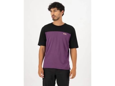 Mons Royale Diversion Merino jersey, boysenberry/black