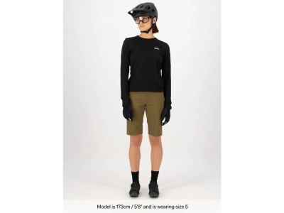 Mons Royale Diversion Merino Trail women&#39;s shorts, dark olive