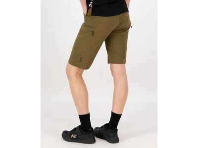 Mons Royale Diversion Merino Trail women&#39;s shorts, dark olive