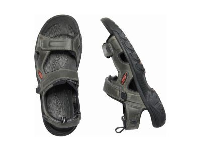 KEEN Targhee III nyitott orrú szandál, szürke/fekete