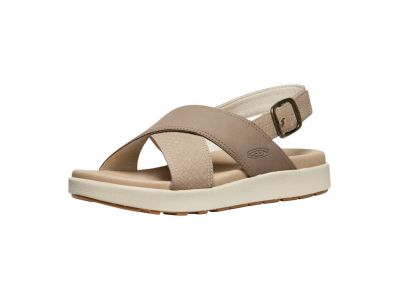 KEEN Elle Luxe Cross Strap női szandál, plaza bézs/csíkos