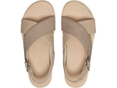 KEEN Elle Luxe Cross Strap női szandál, plaza bézs/csíkos