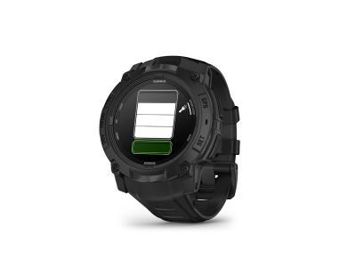 Ceas sport Garmin Instinct 3, 50 mm, AMOLED, ediție Tactical neagră/curea din silicon neagră