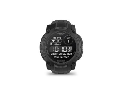 Garmin Instinct 3 sportovní hodinky, 50 mm, Solar, Tactical Edition Black/Black silicone band