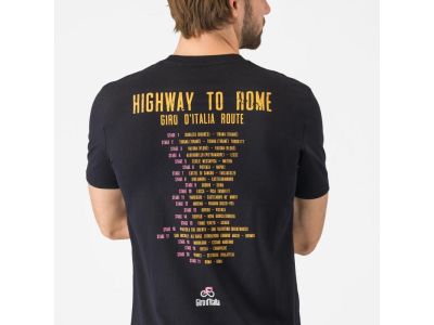 Castelli T-SHIRT HIGHWAY TO ROME tričko, černá