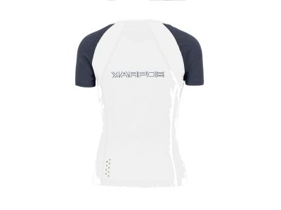 Tricou damă Karpos LAVAREDO EVO, alb strălucitor/albastru ombre