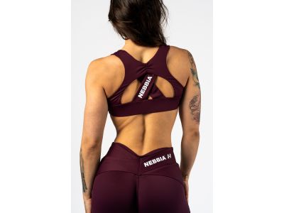 NEBBIA STRONG BEAUTY 424 dámska podprsenka, tmavočervená