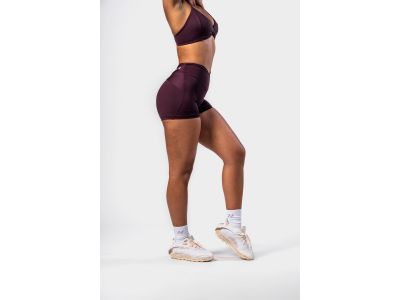 NEBBIA STRONG BEAUTY 428 női rövidnadrág, sötétpiros