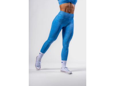 Legginsy damskie NEBBIA 303, niebieskie