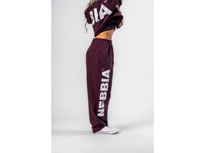 NEBBIA BOYFRIEND STYLE 432 Damen Jogginghose, dunkelrot