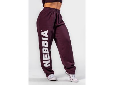 NEBBIA BOYFRIEND STYLE 432 Damen Jogginghose, dunkelrot