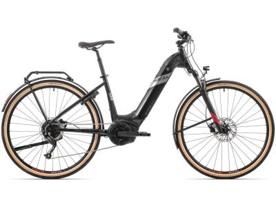 Rock Machine Crossride e400 B Touring 29 női elektromos kerékpár, fényes fekete/fekete/ezüst