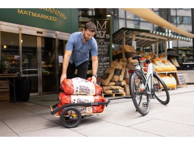 Przyczepka dziecięca Hamax VENTURE+ Cargo, beżowa