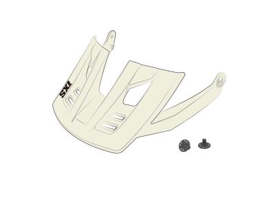 IXS Trigger X napellenző + szegecsek, törtfehér