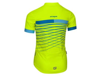 Etape Lucky Kindertrikot, fluo gelb/blau