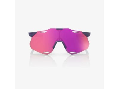 100% Hypercraft XS Brille, Satin Storm Metallic/Purple Multilayer Mirror