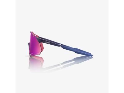 100% Hypercraft XS Brille, Satin Storm Metallic/Purple Multilayer Mirror