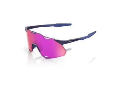 100% Hypercraft XS Brille, Satin Storm Metallic/Purple Multilayer Mirror