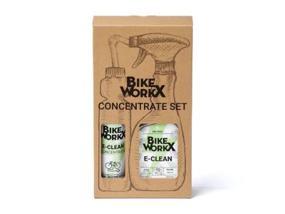 BIKEWORKX E-Clean készlet, koncentrátum 250 ml/spray 500 ml