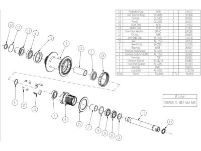 Novatec D902SB-CL-B12-A4A-MS hátsó agy, CenterLock, 32 lyukas, 12x148 mm, Shimano MicroSpline, OEM