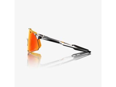 Ochelari 100% Hypercraft, crom negru/oglindă roșie HiPER