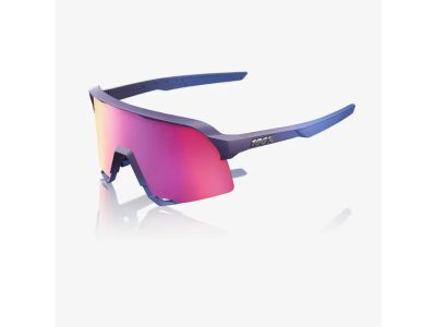 Ochelari 100% S3, satin storm metalizat/violet oglindă