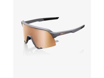 Ochelari 100% S3, gri soft tact/oglindă HiPER copper