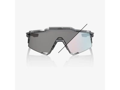 100 % Speedcraft-Brille, poliert, durchscheinend, grau/roségold verspiegelt, photochrom