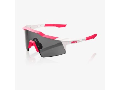 Ochelari 100% SPEEDCRAFT SL, roz pal, alb/fumuriu