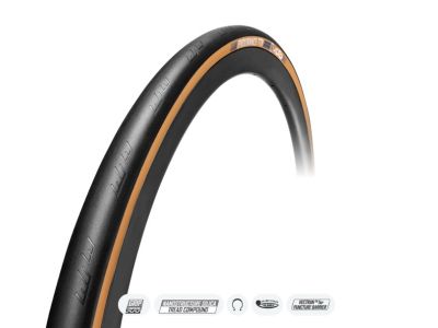 TUFO Endurance 7 700x32C tire, TR, kevlar, black/beige
