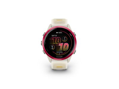 Garmin Forerunner 570 sportovní hodinky, 42 mm, Bone/Raspberry/Mango